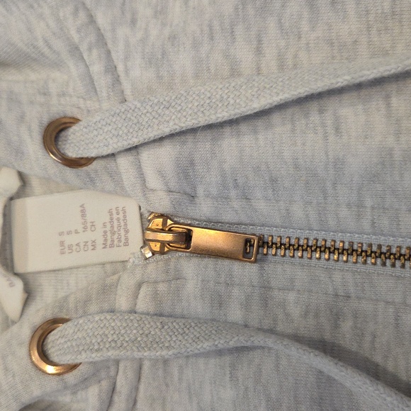 H&M Light Gray and Soft Pink Hooded Zipup Sweaters - Picture 7 of 11